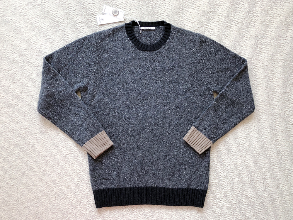 買い誠実 伊製新品 秋冬 Kangra 10万 ニット メリノウール厚手