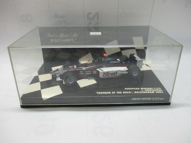 即決 PMA ミニチャンプス 1/43 ミナルディ F1X2 2003年ロッキンガム “サンダー・アット・ザ・ロック” ヨス・フェルスタッペンの画像1