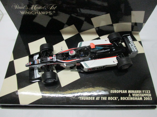 即決 PMA ミニチャンプス 1/43 ミナルディ F1X2 2003年ロッキンガム “サンダー・アット・ザ・ロック” ヨス・フェルスタッペンの画像5