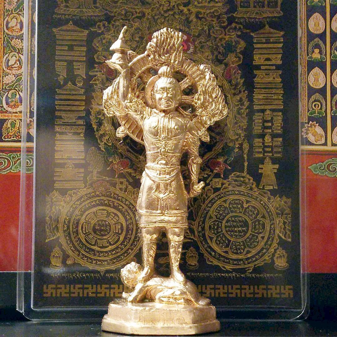 毘沙門天（多聞天） 仏像 銅製 10.8cm