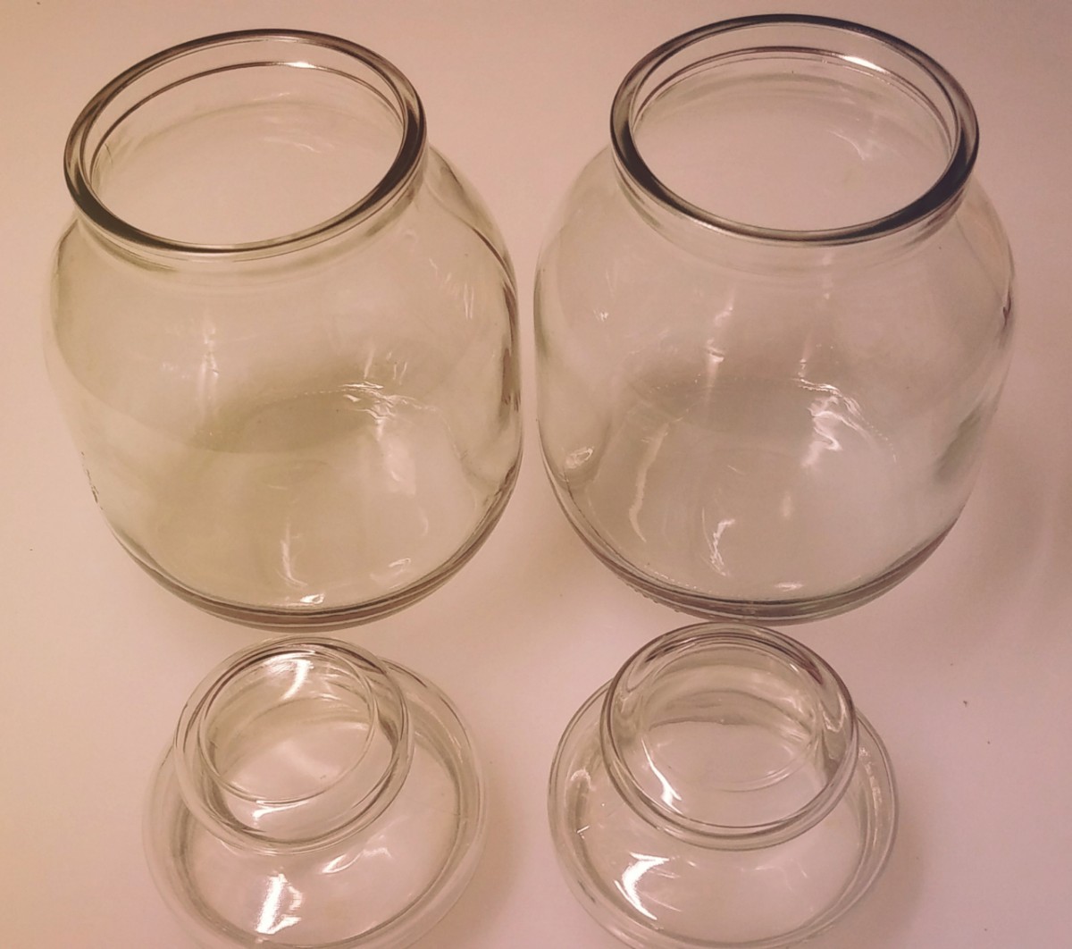 蓋付き 保存瓶  ガラス瓶 キャンディーポット キャンディージャー グラスジャー 2個セット