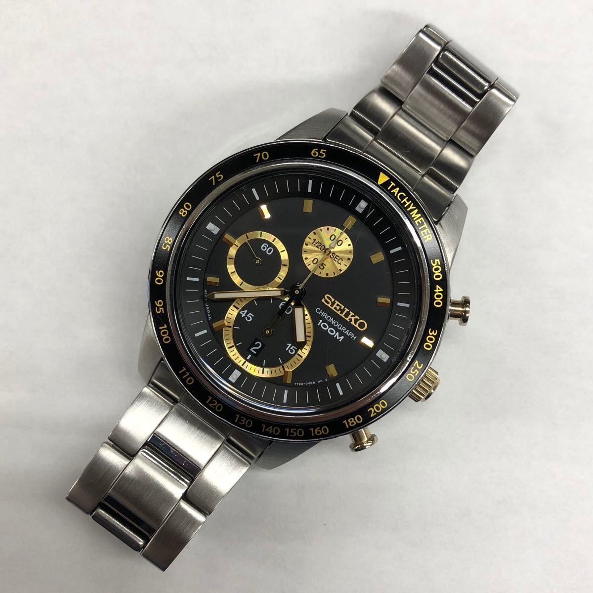 SEIKO セイコー クロノグラフ 7t92-0NW0 クォーツ 中古品|Yahoo SEIKO セイコー クロノグラフ 7t92-0NW0 クォーツ 中古品|Yahoo