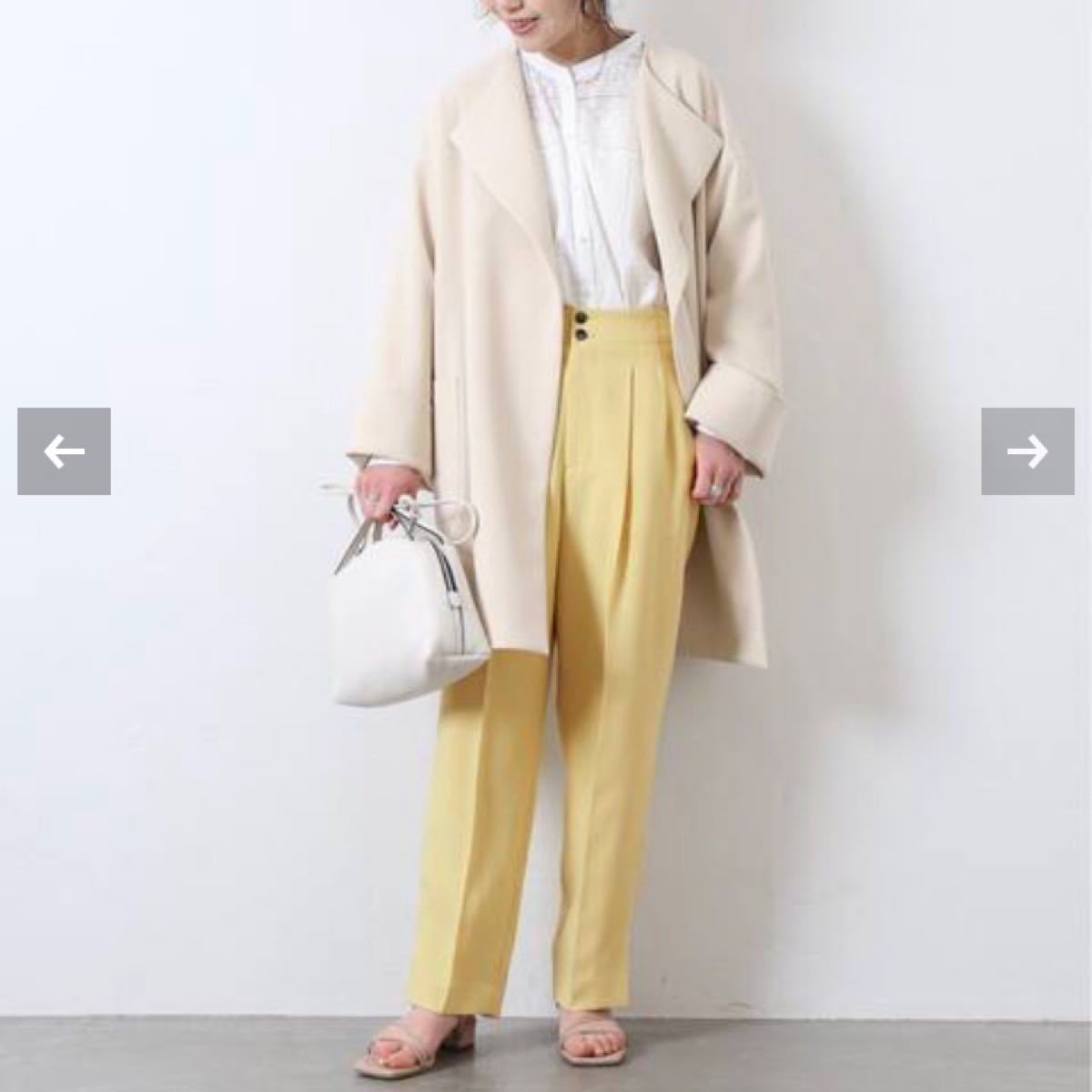 Spick and Span ナチュラルストレッチテーパードパンツ スピック&スパン イエロー 36|PayPayフリマ スピックアンドスパン 花柄 ストレッチ スリムパンツ 黄緑 レディース38