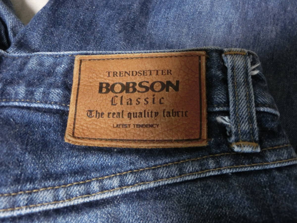  Bobson BOBSON Classic джинсы 30 дюймовый обхват талии 76cm длина ног 63 высота талии 34 ширина низа 16.. ширина 30 хлопок 100%. порванный * кромка порванный есть применяющийся товар 