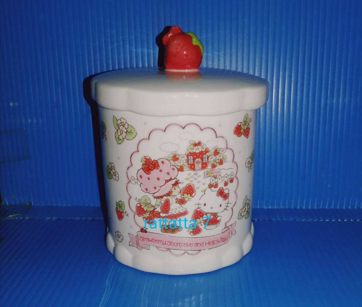 豪華 Sanrio☆Strawberry Shortcake and Hello Kitty☆Jar Container 