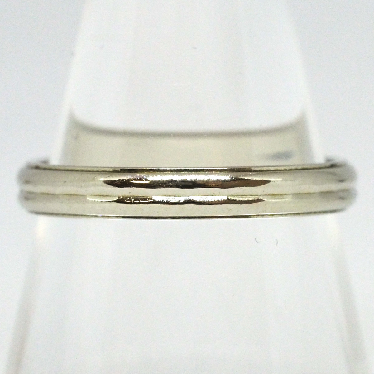 500刻印 WG ホワイトゴールド デザインリング 12号 2g 指輪