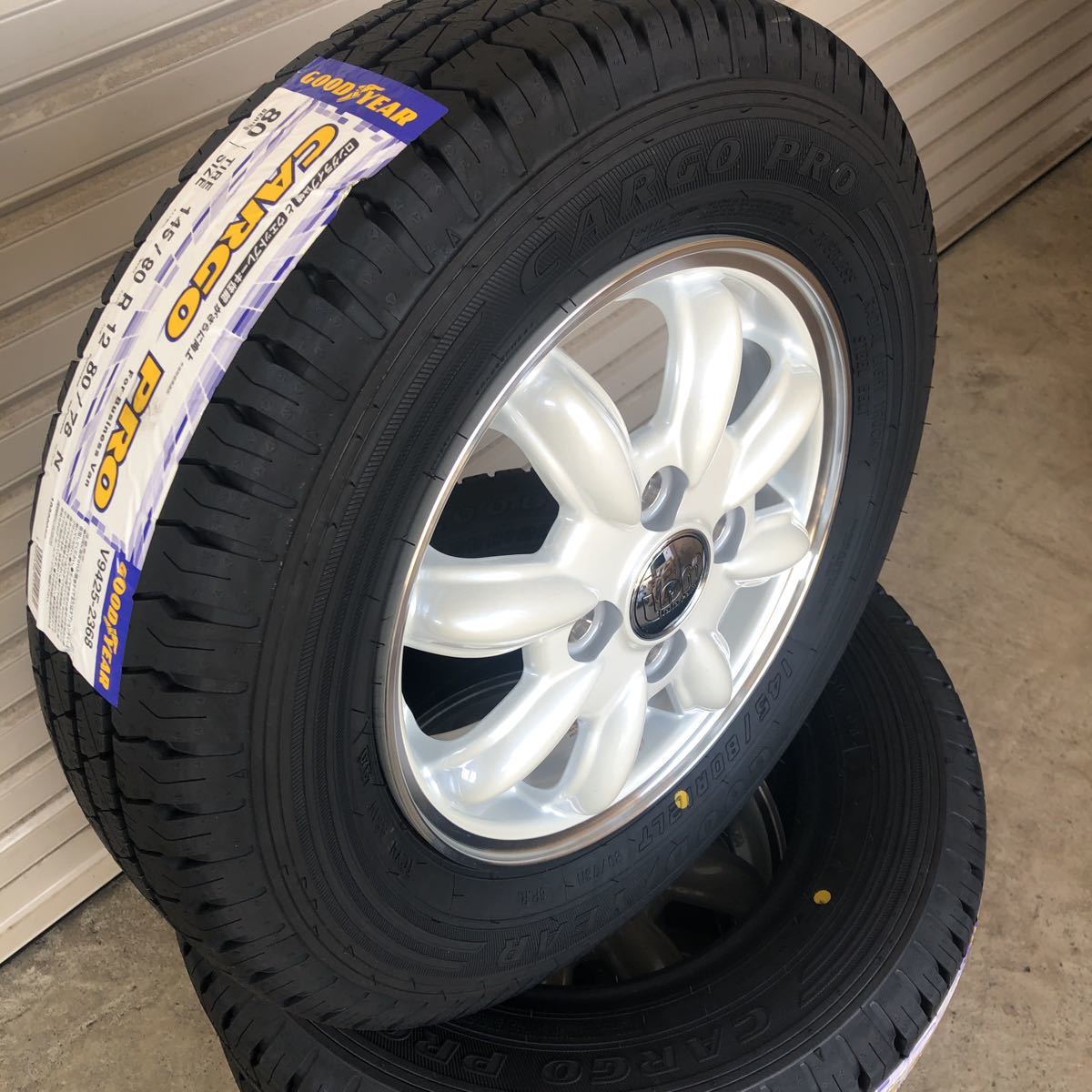 ララパーム◆145/80R12LT(6PR)◆グッドイヤー　CARGO PRO◆145R12◆軽トラック　軽バン　アクティ　バモス　エブリィ LaLaPalm カーゴプロ_画像6