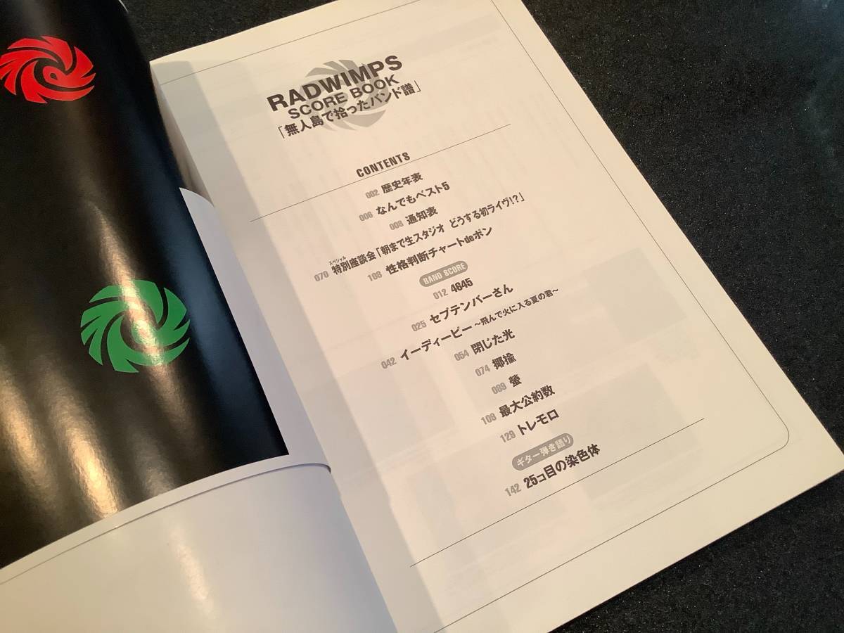 ★RADWIMPS【SCORE BOOK無人島で拾ったバンド譜】バンドスコア[楽譜]・・・野田洋次郎/揶揄/螢/最大公約数/セプテンバーさん/トレモロ/4645_画像4