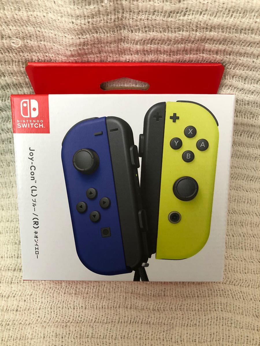 【任天堂純正品】Joy-Con (L) ブルー/ (R) ネオンイエロー　新品　 Nintendo Switch  ジョイコン