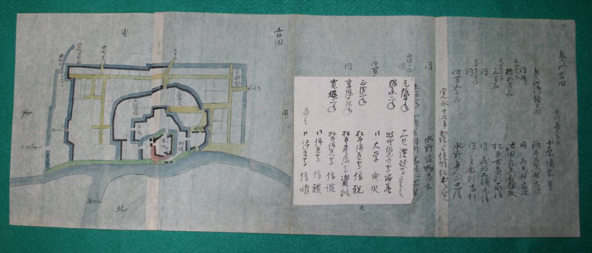 . map ( замок . map ) префектура Аичи Mikawa . Yoshida замок 