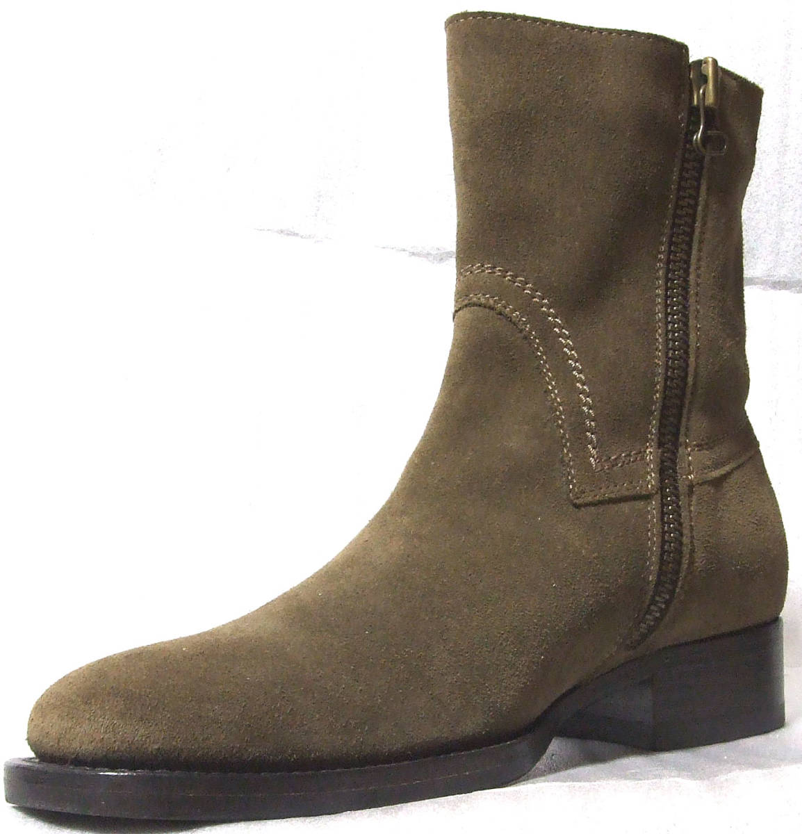 ■BUTTERO-B1120 SIDE ZIP SUEDE BOOT【40：SAND】箱付試着のみ保管新品ブッテロ_画像6
