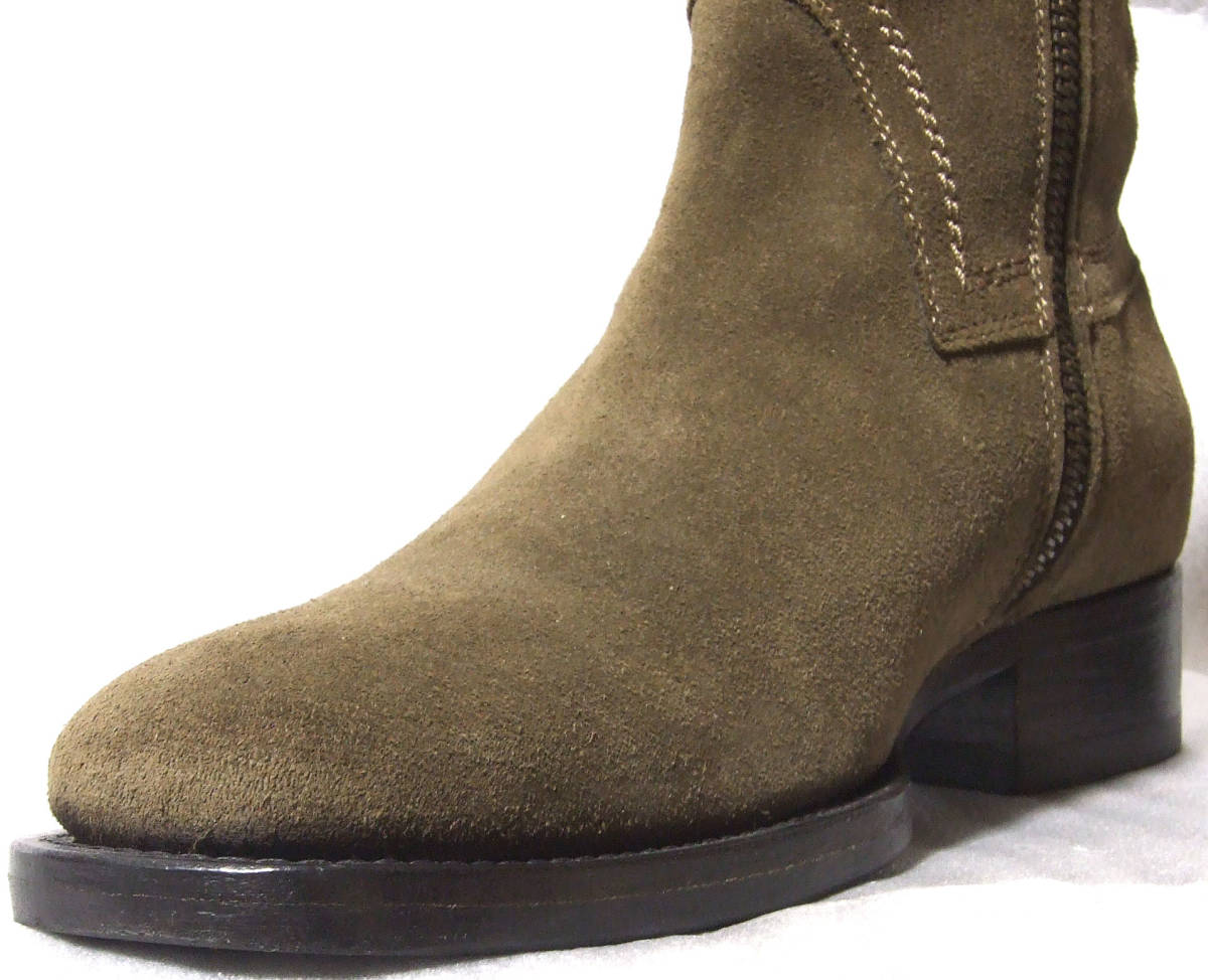 □BUTTERO-B1120サイドジップSUEDE BOOT【40BWN】箱付新同極美品