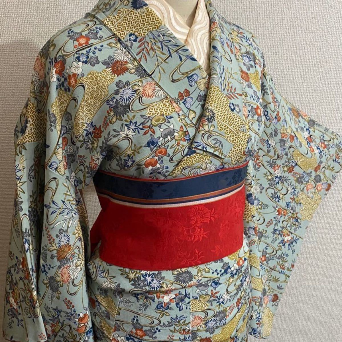 小紋 正絹 古典柄 袷のお着物｜PayPayフリマ