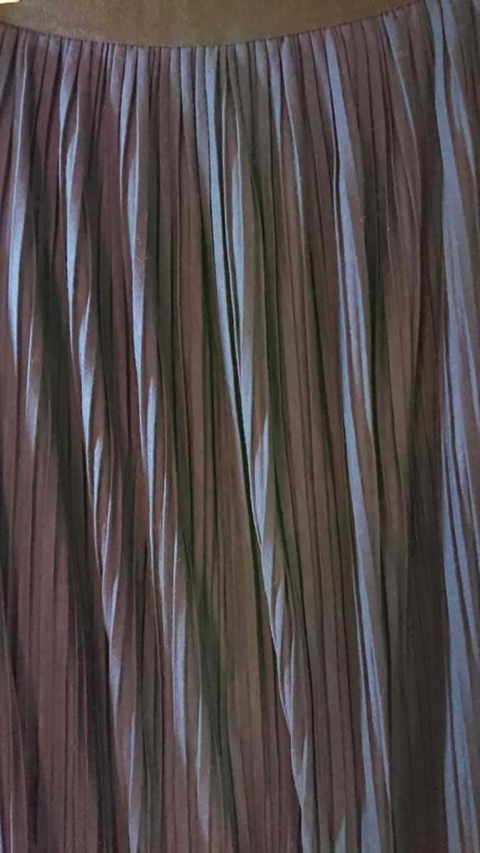 ユニクロ プリーツスカート サイズS フレアスカート ロングスカート UNIQLO 春物 秋物 ウエスト60cm-66cmの画像8