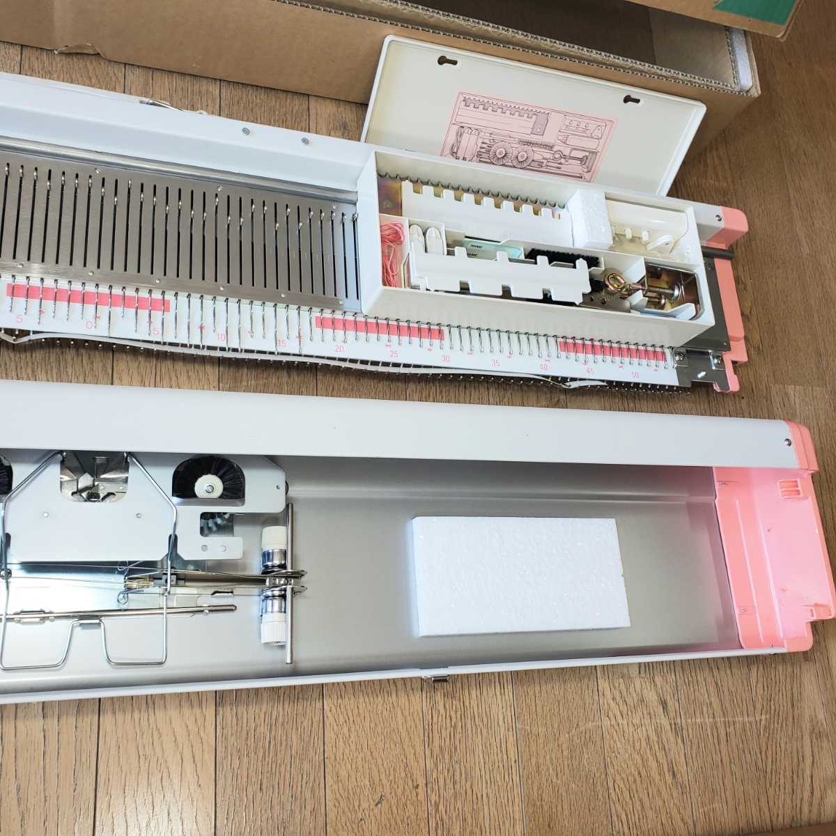 編み機、編機、シルバー編み機ハンズモア9㎜SK151(新品)&ハンズリブ9