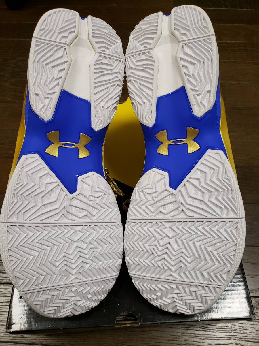 新品 Under Armour Curry 2 Gold Rings 9.5 / アンダーアーマー カリー 2 ゴールドリングス 27.5 cm (Stephen Chef Curry / Splash)) _画像5