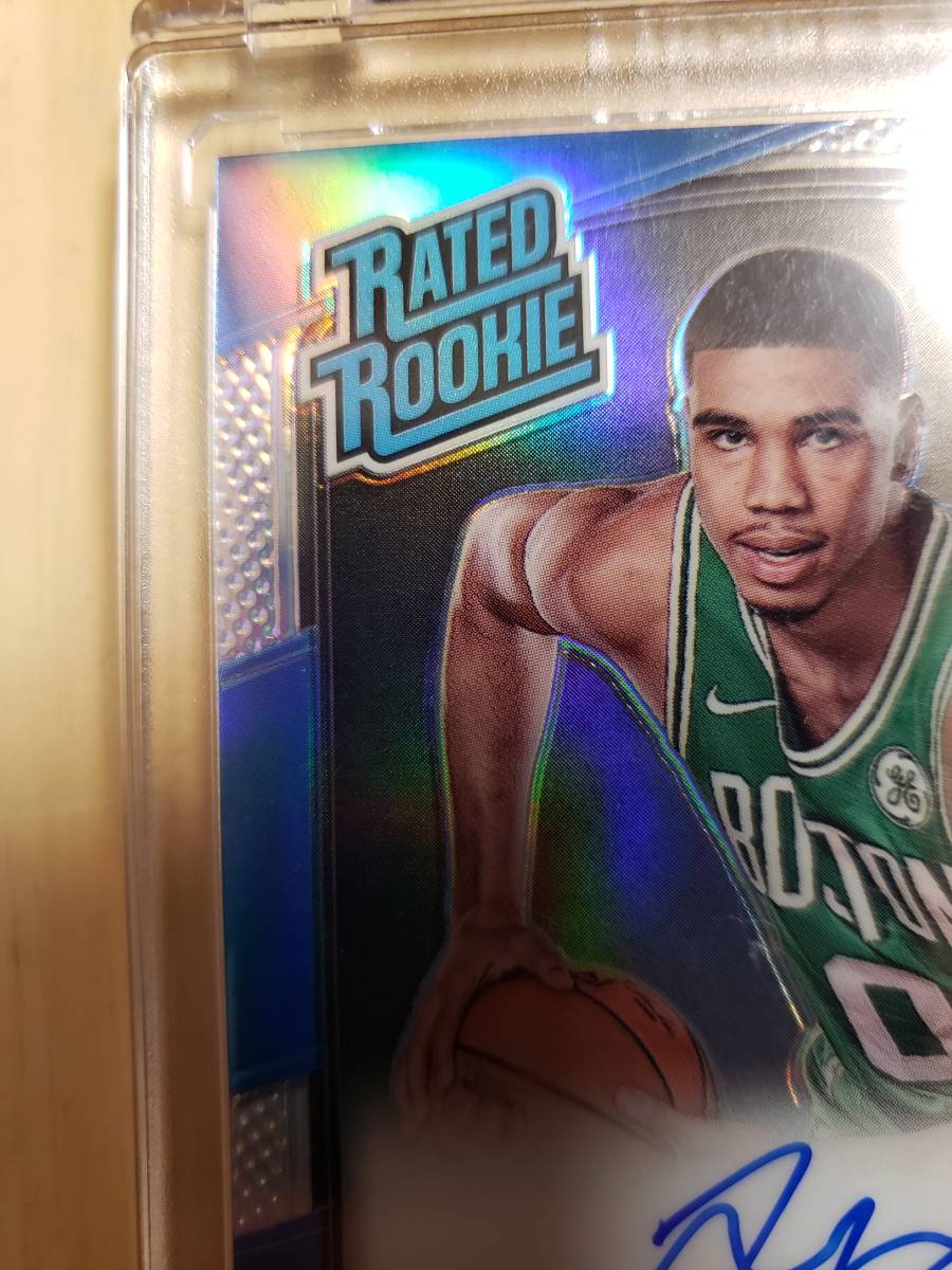 サイン 2017 -18 Panini Donruss Optic Holo Silver JAYSON TATUM RC Auto / ジェイソン テイタム Autograph Refractor Boston Celtics_画像3