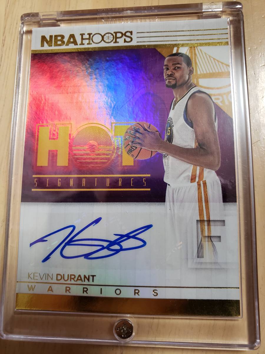 サイン 2016 -17 Panini Hoops KEVIN DURANT Auto / ケビン デュラント Autograph Hot Signatures GSW_画像1