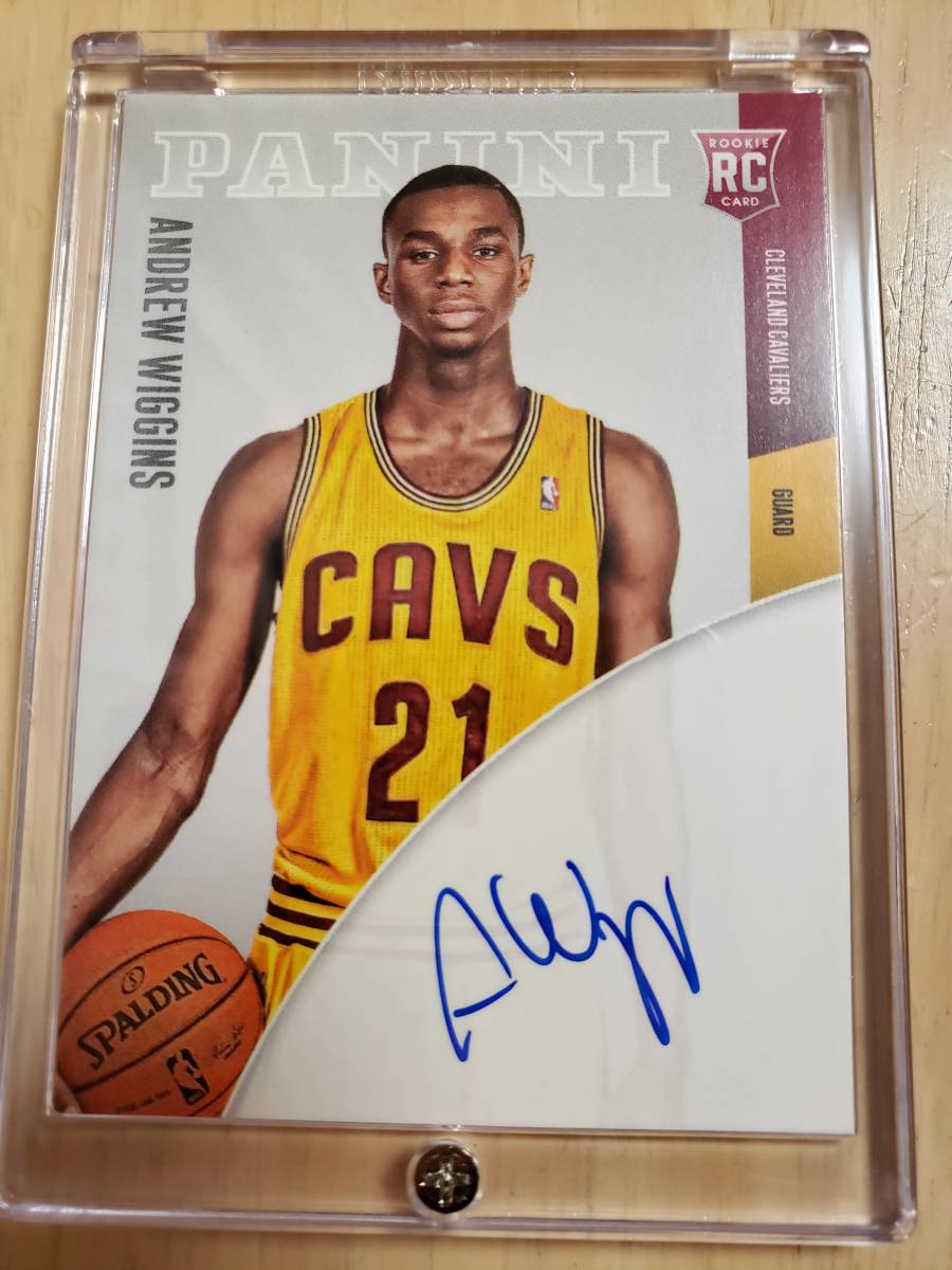 100枚限定 サイン 2014 -15 Panini Next Day ANDREW WIGGINS Auto RC (#/100) / アンドリュー ウィギンス Autograph_画像1