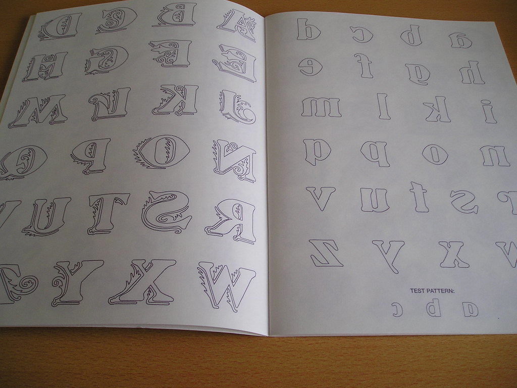  foreign book *Art Nouveau Alphabet, Iron-On Transfer Patterns *a-ru Novo - design. alphabet motif compilation. 