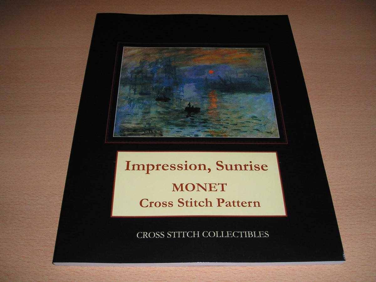  иностранная книга * Cross стежок *Claude MONET* Claw domone. название .. chart дизайн * впечатление * день. .Impression Sunrise