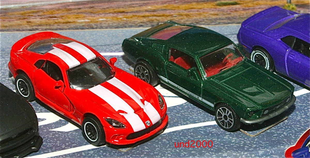 マジョレット American Muscle Cars 5台SET ダッジ チャレンジャー SRT バイパー カマロ マスタング GT Dodge Challenger Mustang Camaro_画像4