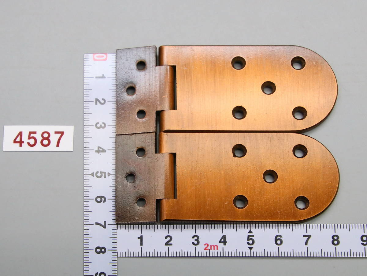 4587* yellow copper ( brass )borus type precise meat thickness hinge *66.×35.×2.8.=2 sheets .1 set 