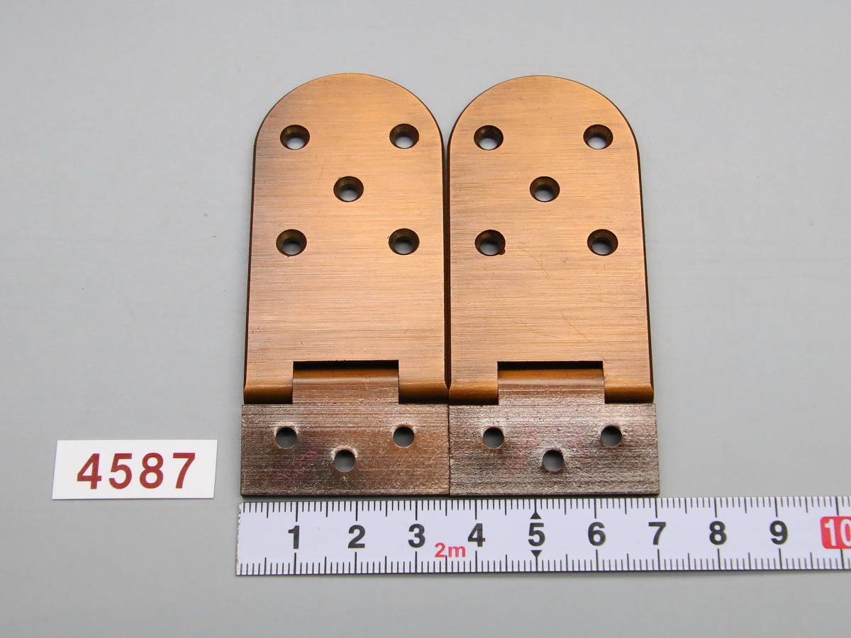 4587* yellow copper ( brass )borus type precise meat thickness hinge *66.×35.×2.8.=2 sheets .1 set 