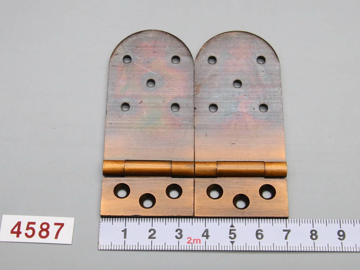 4587* yellow copper ( brass )borus type precise meat thickness hinge *66.×35.×2.8.=2 sheets .1 set 