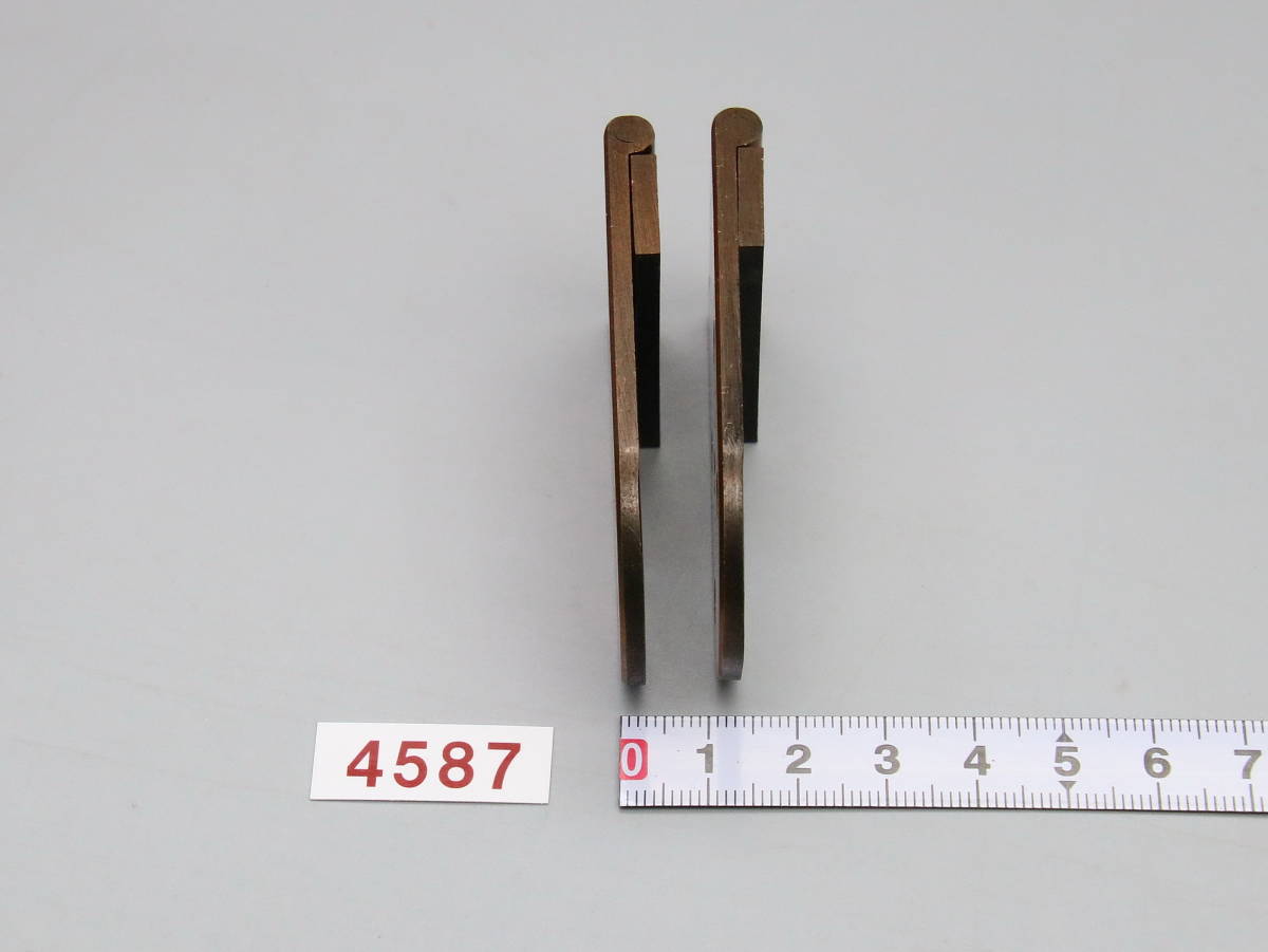 4587* yellow copper ( brass )borus type precise meat thickness hinge *66.×35.×2.8.=2 sheets .1 set 