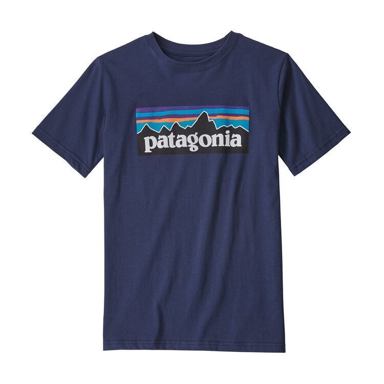パタゴニア新品☆ボーイズ P-6ロゴ オーガニックコットン Tシャツ ( NENA / XXL:16-18