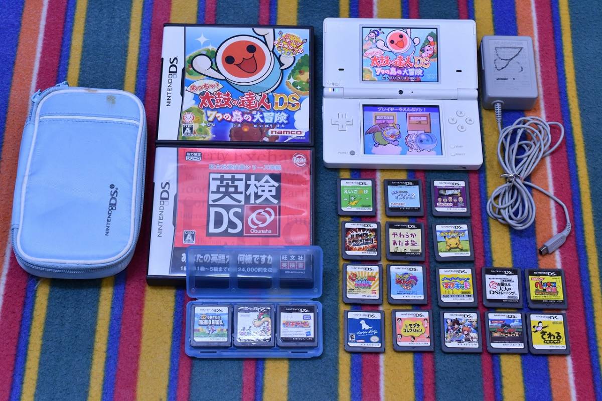 Nintendo Dsi 本体 太鼓の達人 ケロロ軍曹 人生ゲーム サモンナイト スーパーマリオ ジャンプ ポケモンダッシュ など まとめて