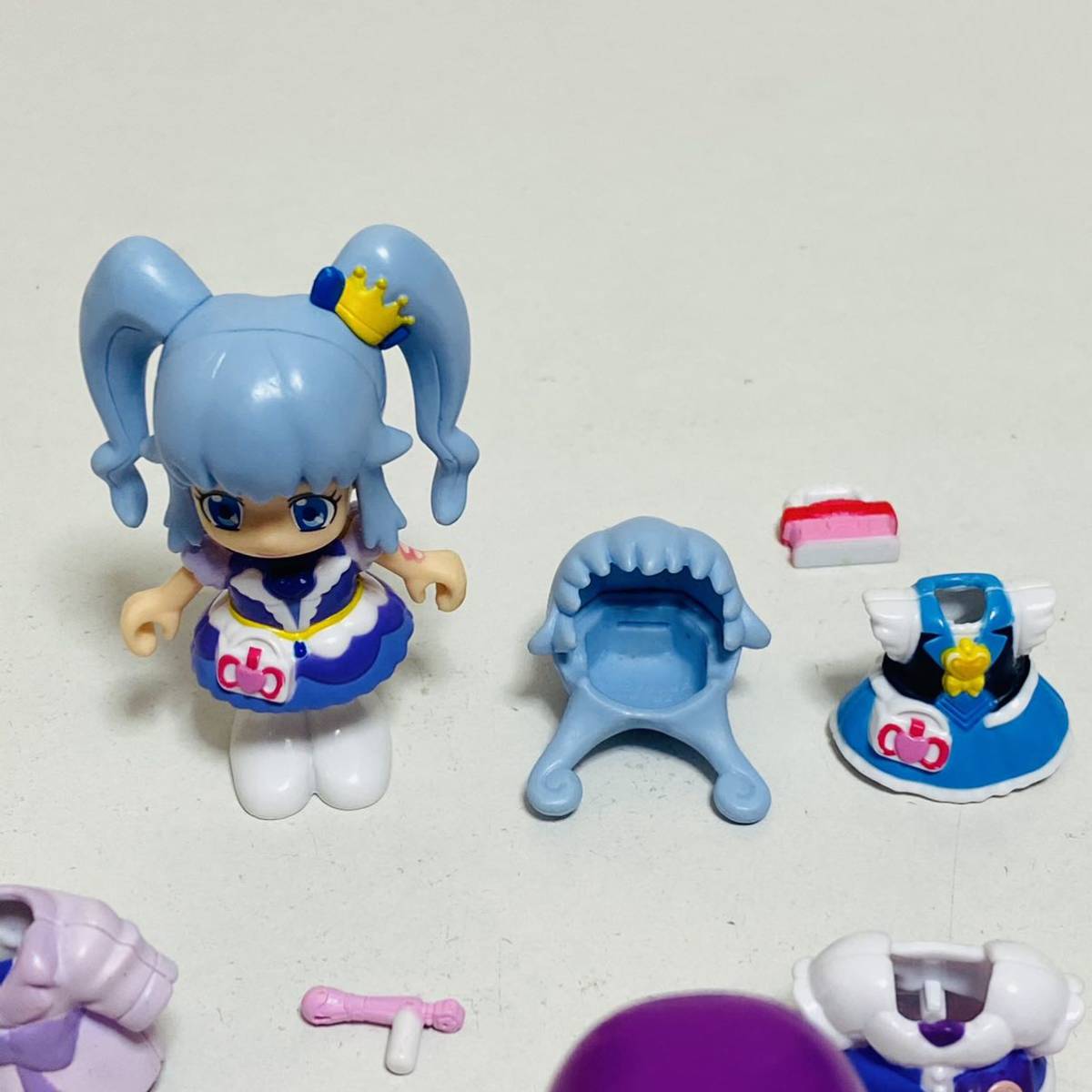 [ secondhand goods ] Precure p Ricoh te doll 3 piece set kyuama Caro nkyua Princess figure rare rare 