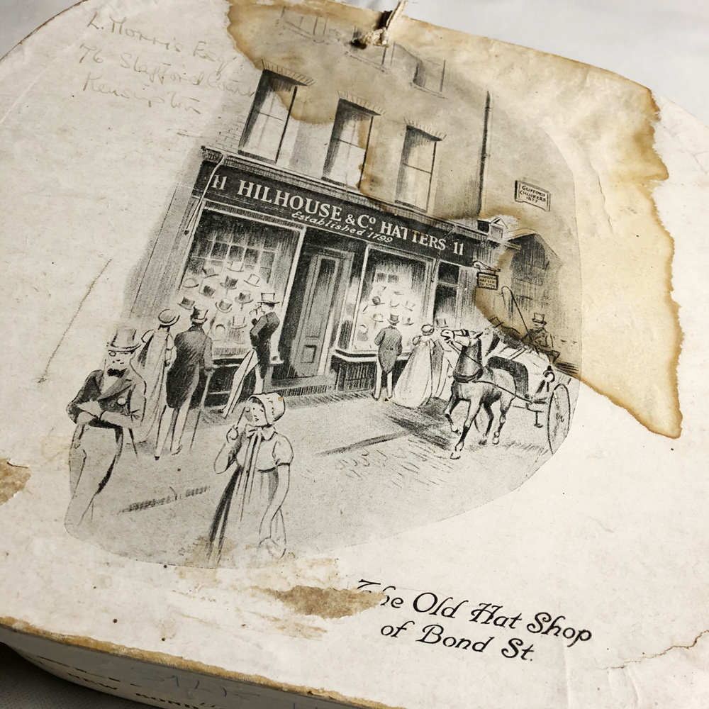 希少! 60's 70's ジェームスロック＆コー JAMES LOCK&CO TOP HAT トップ ハット MADE IN ENGLAND 英国製 VINTAGE SILK ヴィンテージ シルク_画像10
