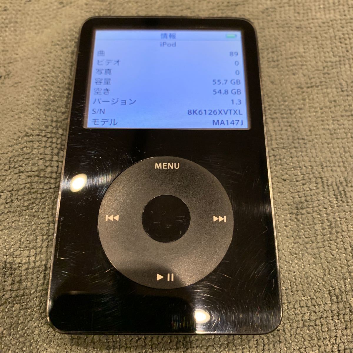Apple iPod classic 第5世代 30GBから256GB 黒赤カラー カスタム Apple iPod classic 第5世代 30GBから256GB 黒赤カラー カスタム