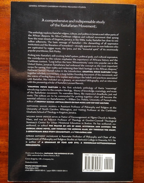 洋書/英語★Chanting Down Babylon, The Rastafari Reader★ラスタファリ関係/ハイレ・セラシエ1世関係/ジャマイカ★1998年_画像4