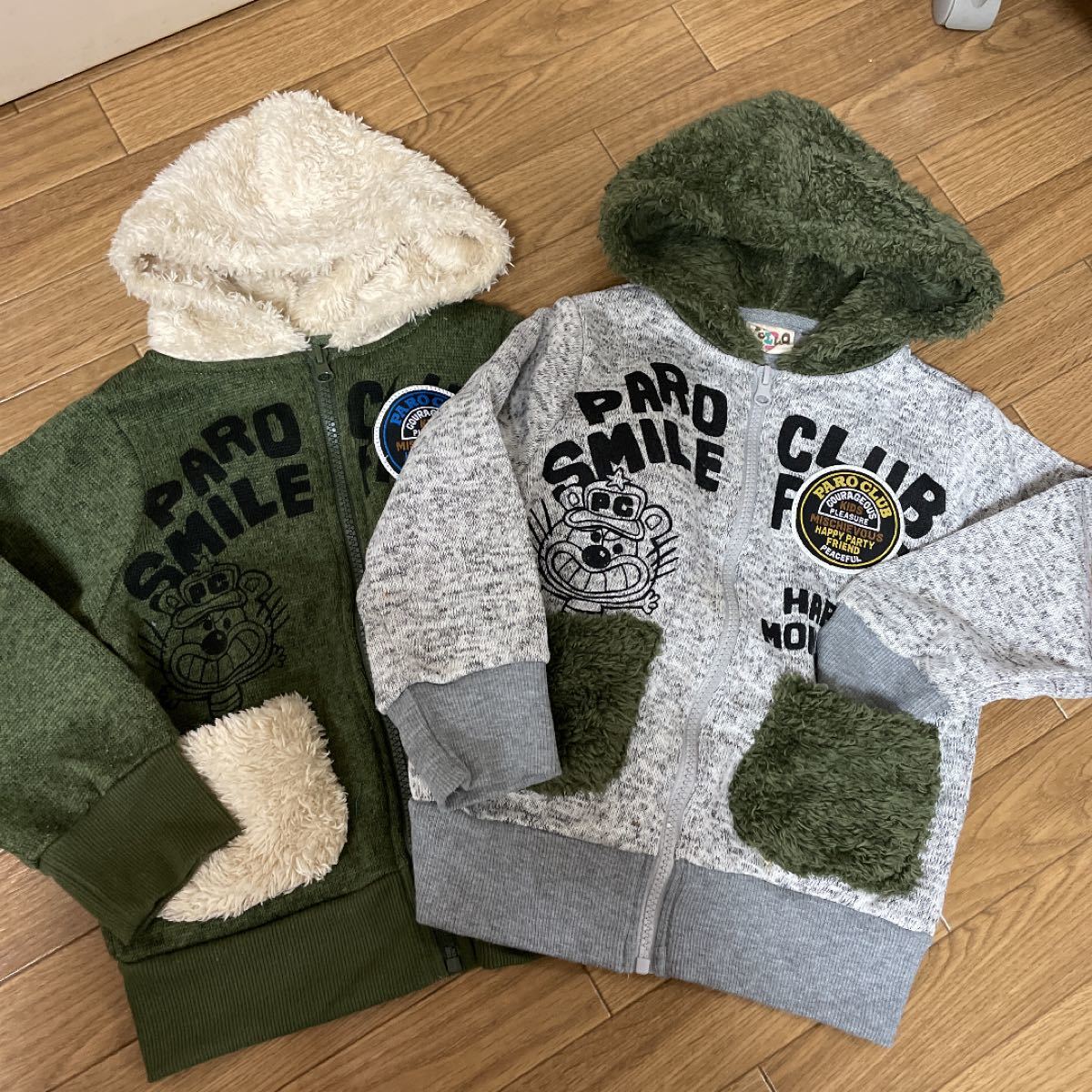 Paypayフリマ 双子コーデ 100 パーカー 2枚セット Paypayフリマ 双子コーデ 100 パーカー 2枚セット