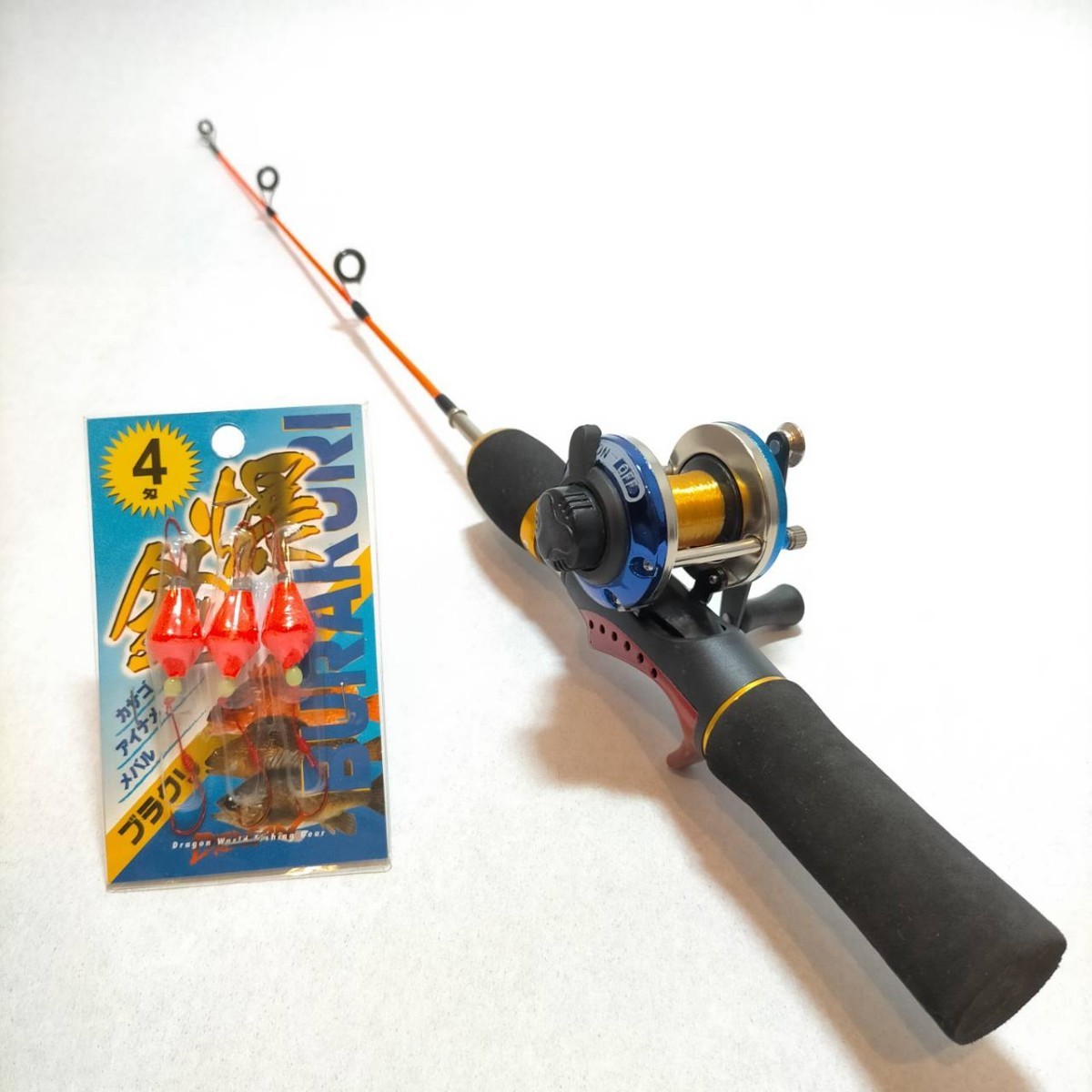 Paypayフリマ 穴釣り 脈釣りセット ロッド ベイト右巻き糸付きリール ブラクリ4号 Paypayフリマ 穴釣り 脈釣りセット ロッド ベイト右巻き糸付きリール ブラクリ4号