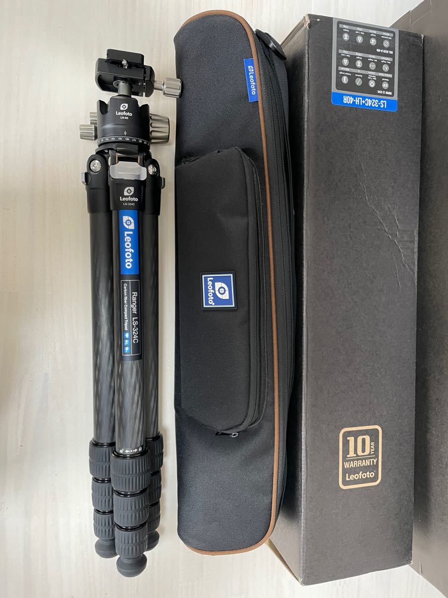LeofotoレオフォトLS-324C+LH40カーボン三脚雲台セット(¥52,800