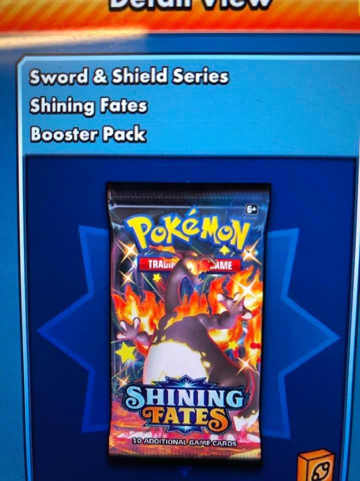 PTCGO ポケモンカード シリアルコード Shining Fates SS4.5 Sword & Shield 50パック500枚_画像1