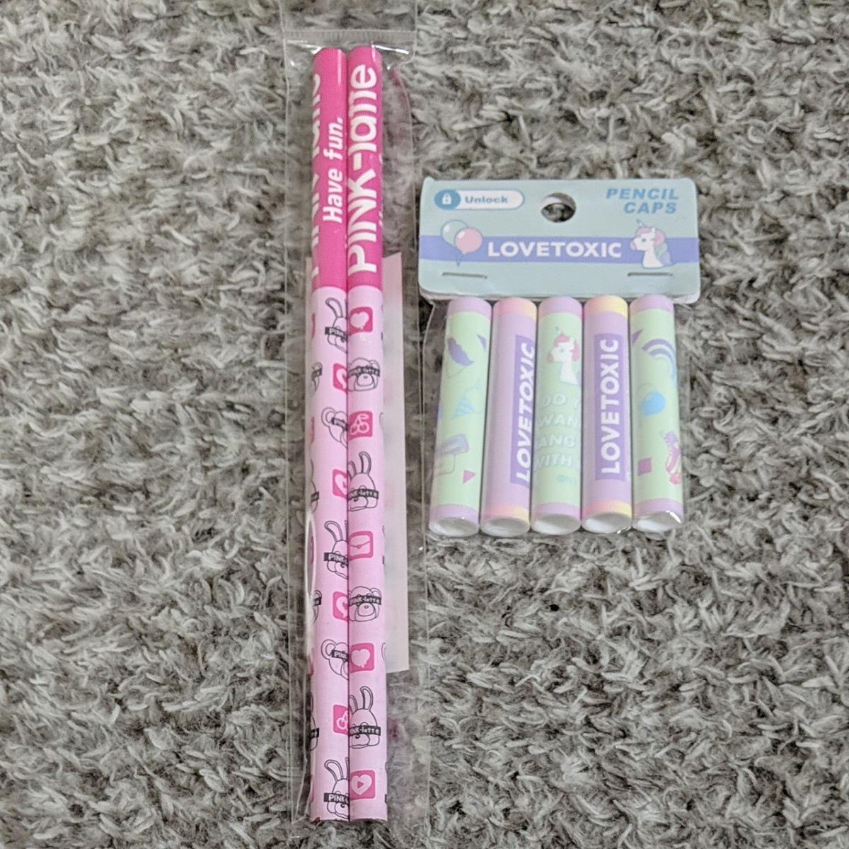 Paypayフリマ ピンクラテ ラブトキ 文房具セット Paypayフリマ ピンクラテ ラブトキ 文房具セット