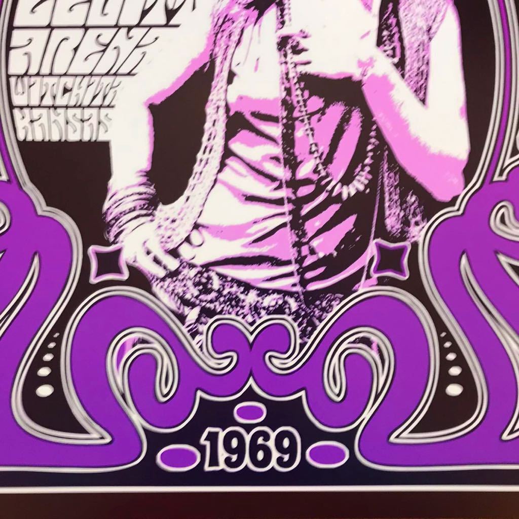  poster *ja varnish *jo pudding 1969 year can suspension concert *Janis Joplin 1969 Kansas