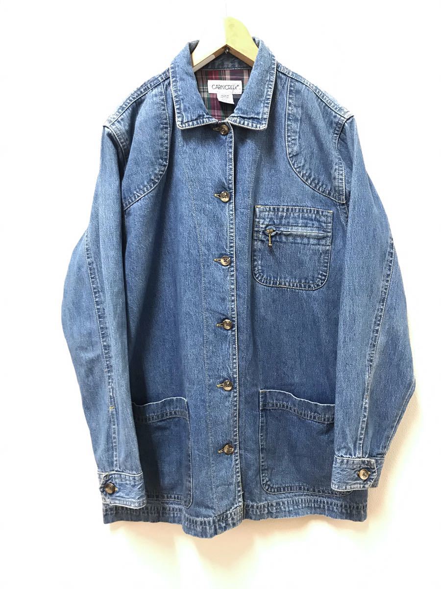 ビンテージ cabin creekカバーオール デニムジャケット M