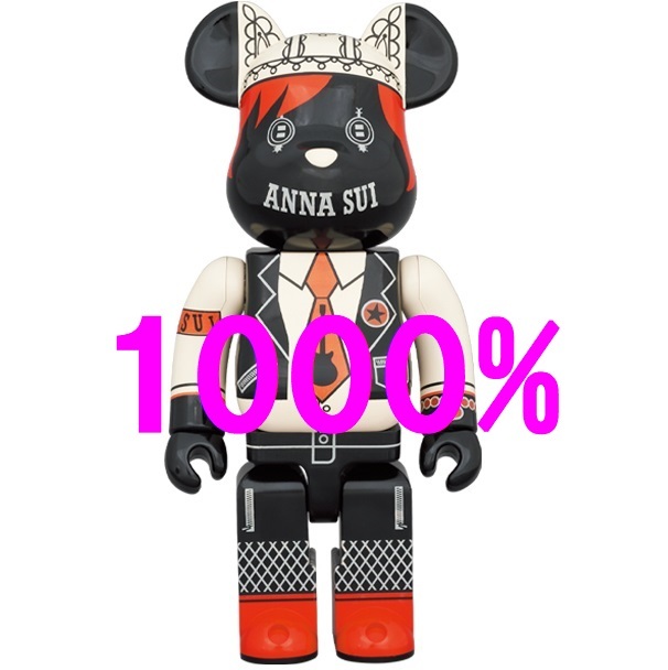 新品未開封◆BE@RBRICK ANNA SUI RED＆BEIGE 1000％◆ベアブリック アナスイ レッド＆ベージュ