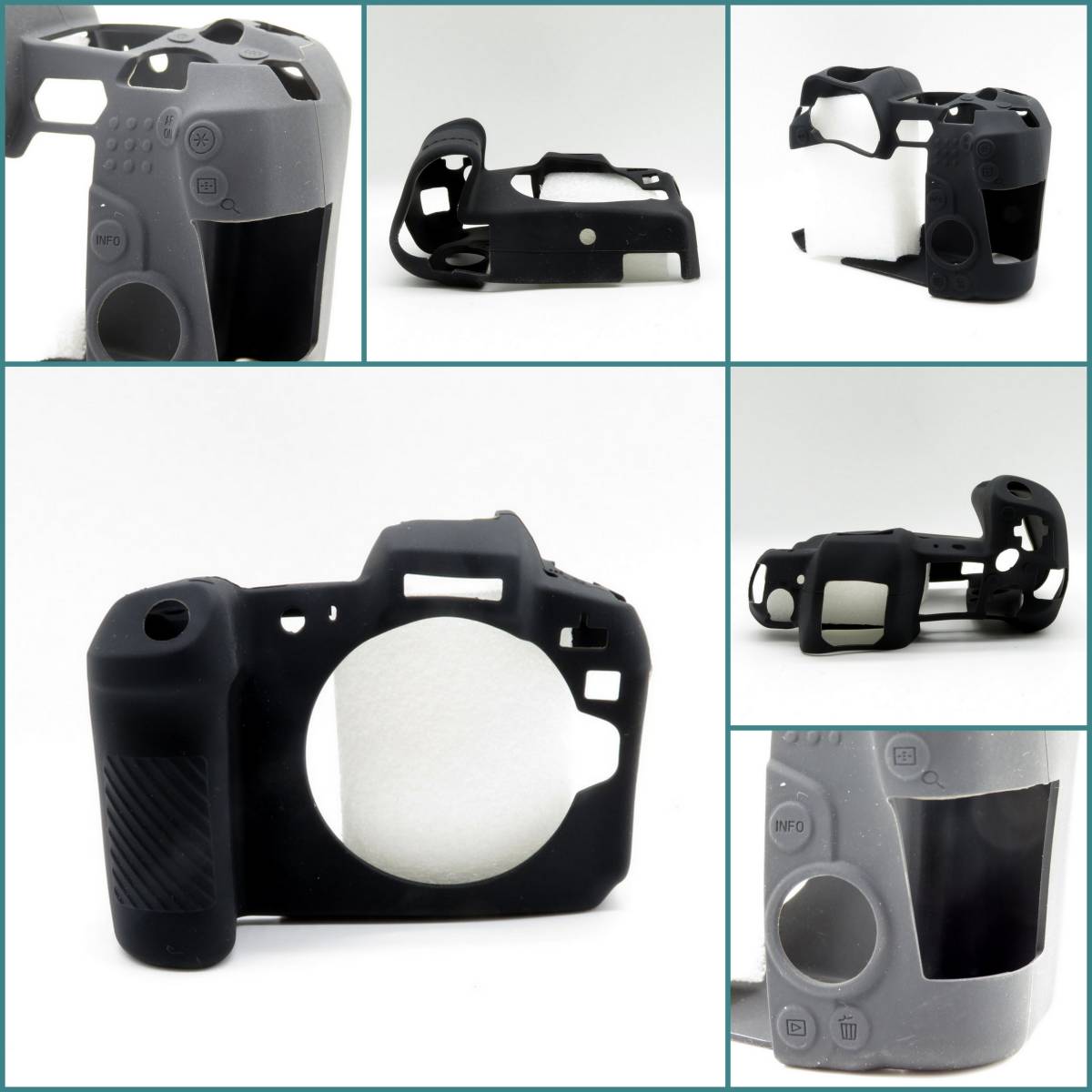 【送料350円～】 Canon EOS R 専用 シリコン ケース ラバー カバー 保護 キャノン イオス ジャケット case bag_画像1