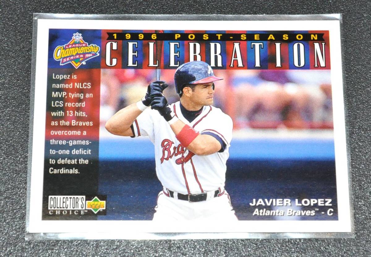 代購代標第一品牌－樂淘letao－Javier LOPEZ (ハビアー・ロペス) 1996 POST SEASON CELEBRATION  トレーディングカード【MLB アトランタブレーブスAtlanta Braves】