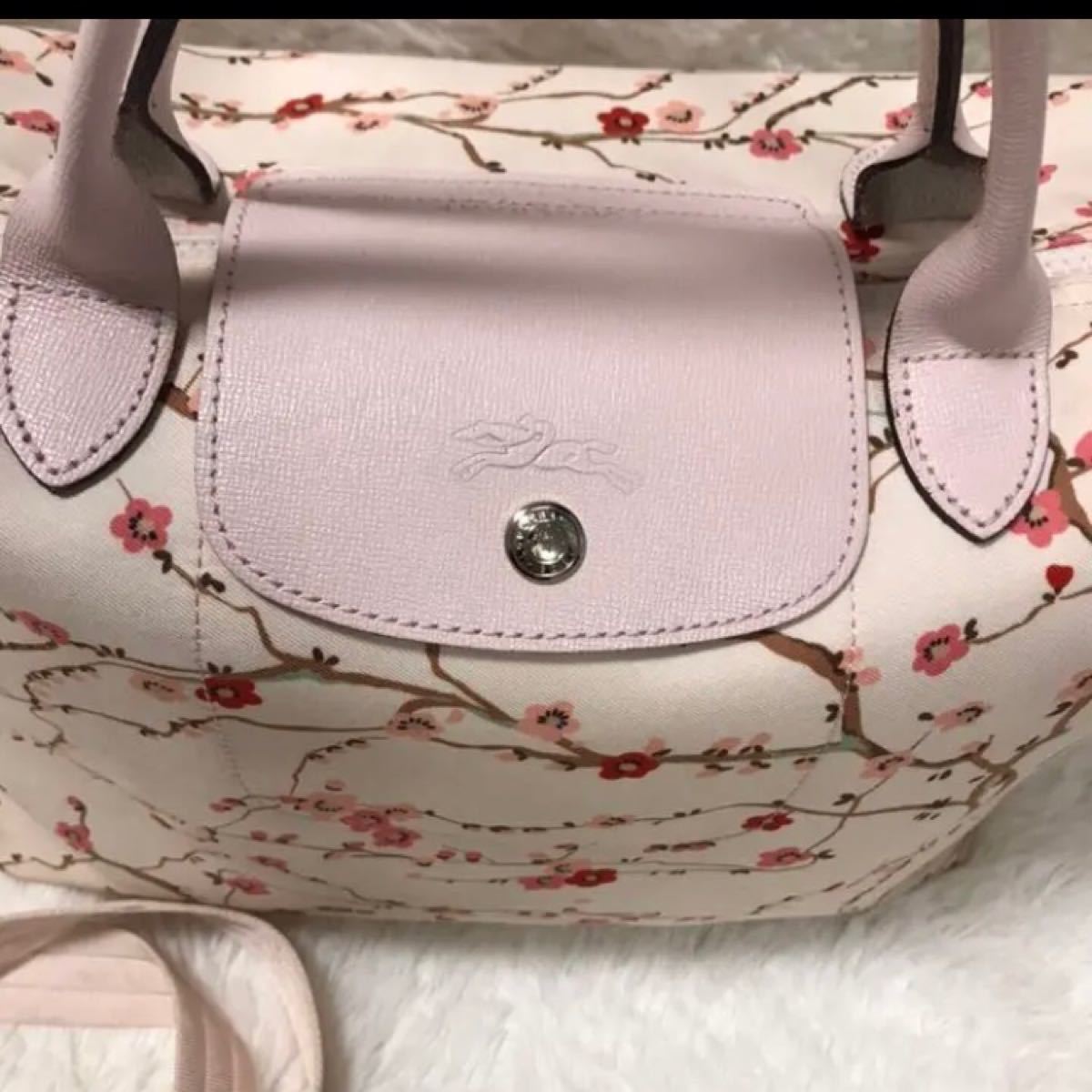 ロンシャン プリアージュ 2way バック サクラ sakura 保存袋付き ロンシャン プリアージュ 2way バック サクラ sakura 保存袋付き