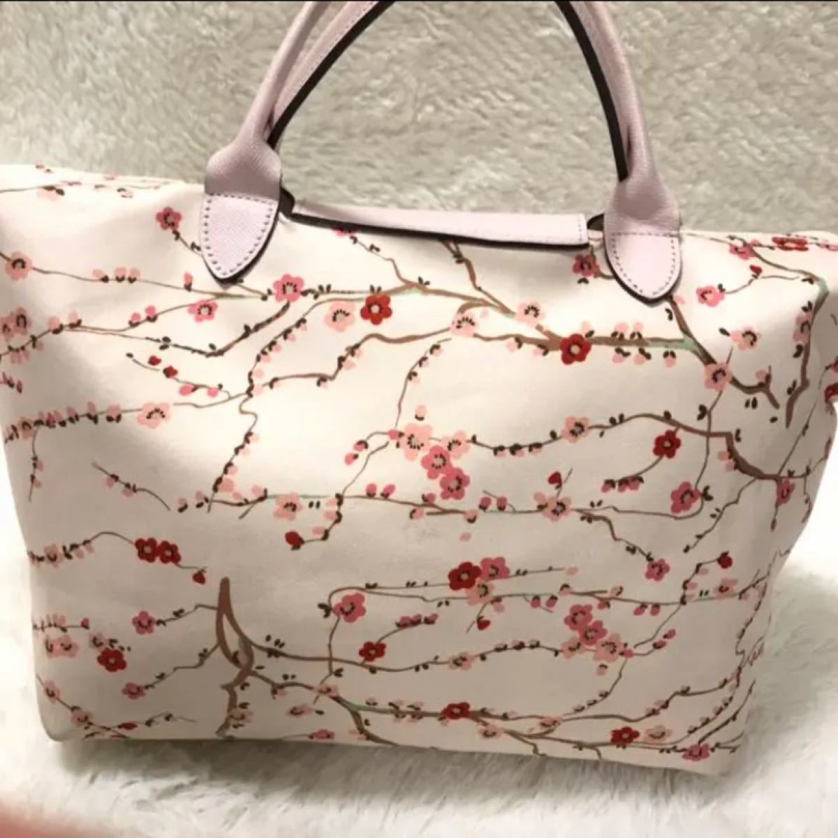 ロンシャン プリアージュ 2way バック サクラ sakura 保存袋付き ロンシャン プリアージュ 2way バック サクラ sakura 保存袋付き