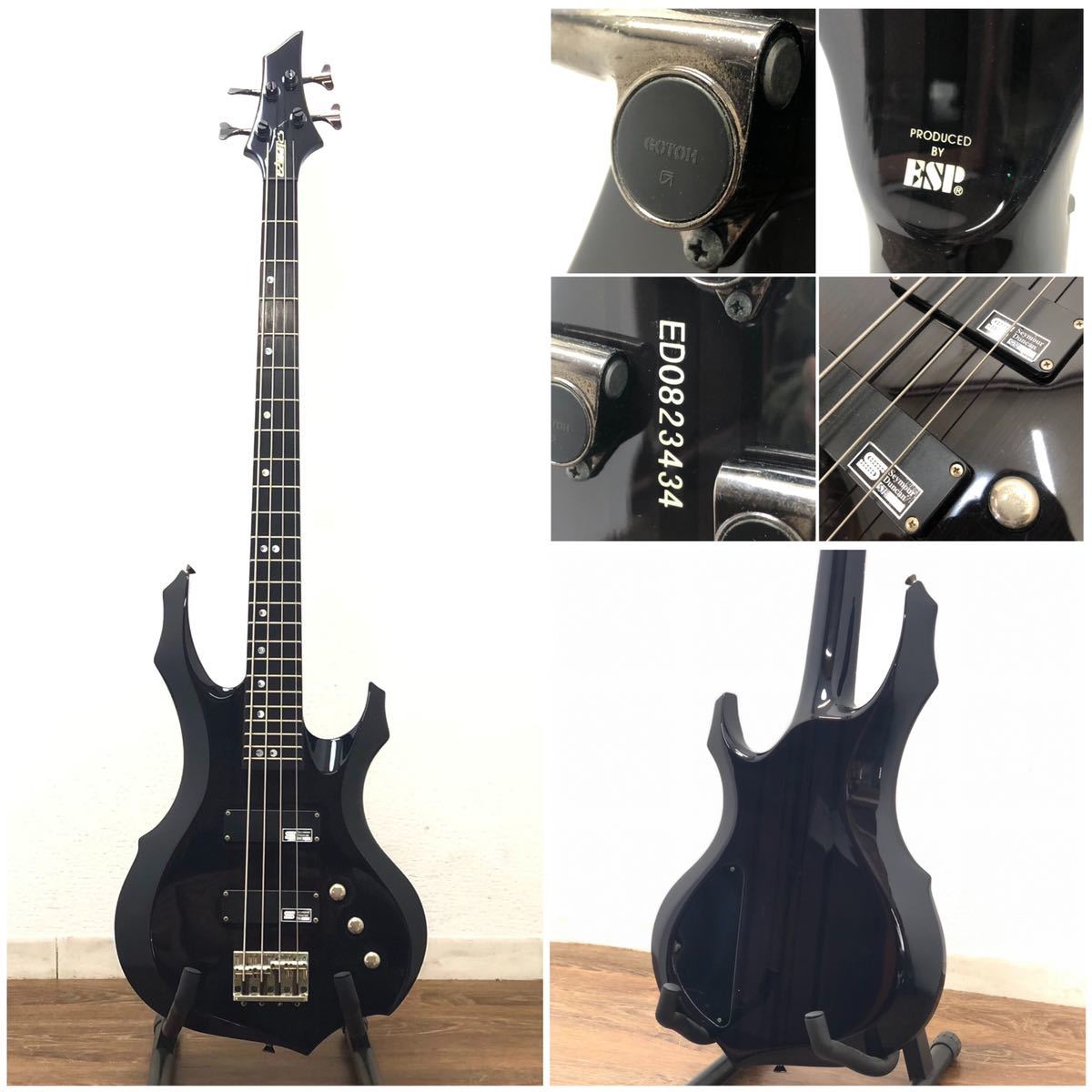 ESP Edwards Seymour Duncan SJB-3 Edwards base forest s Roo neck sei moa Dan can black black USED# Hyogo prefecture Himeji city departure J front 