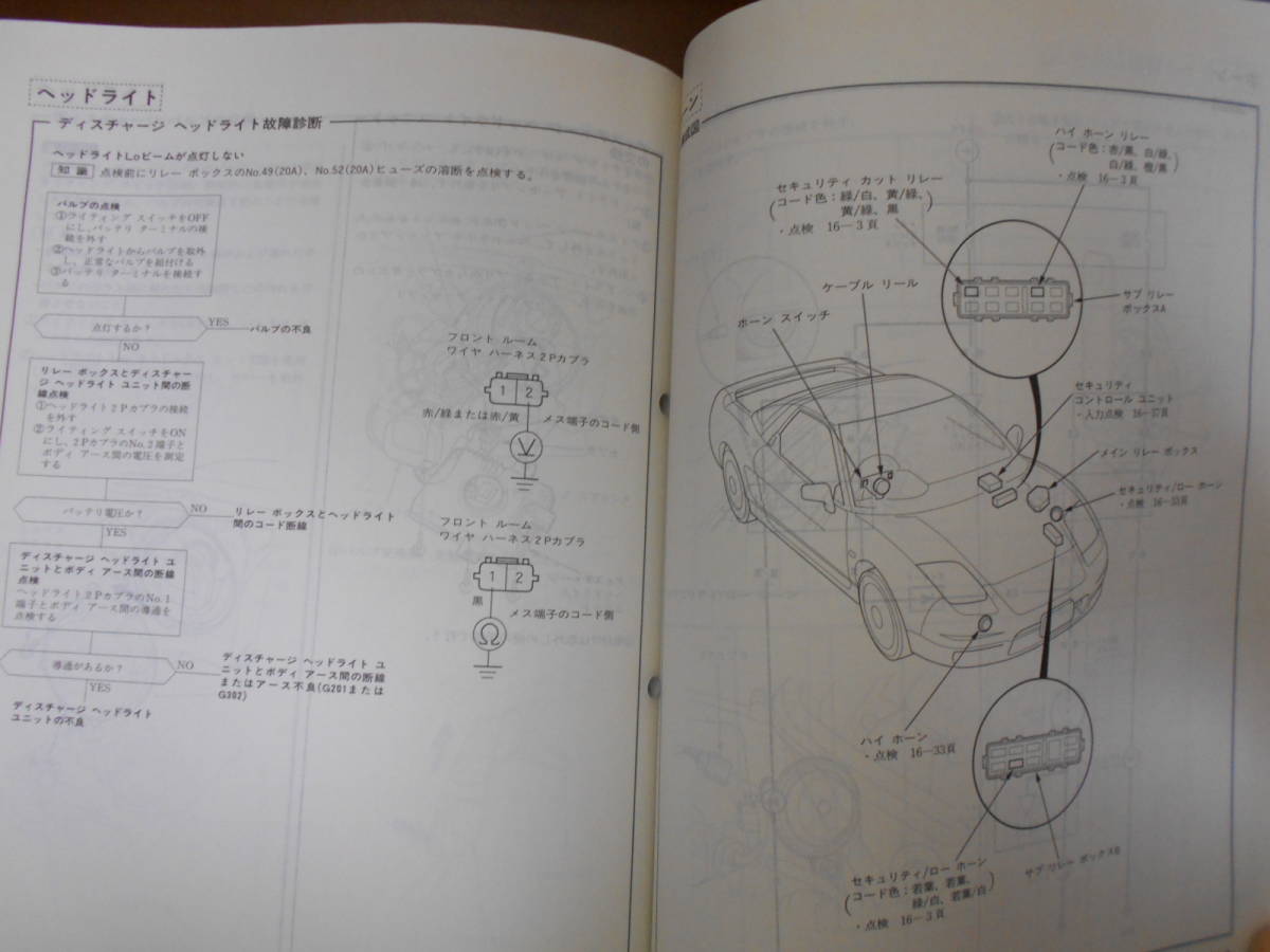 A6836 / NSX NA1 NA2 サービスマニュアル 構造・整備編 (追補版) 2001-12_画像9